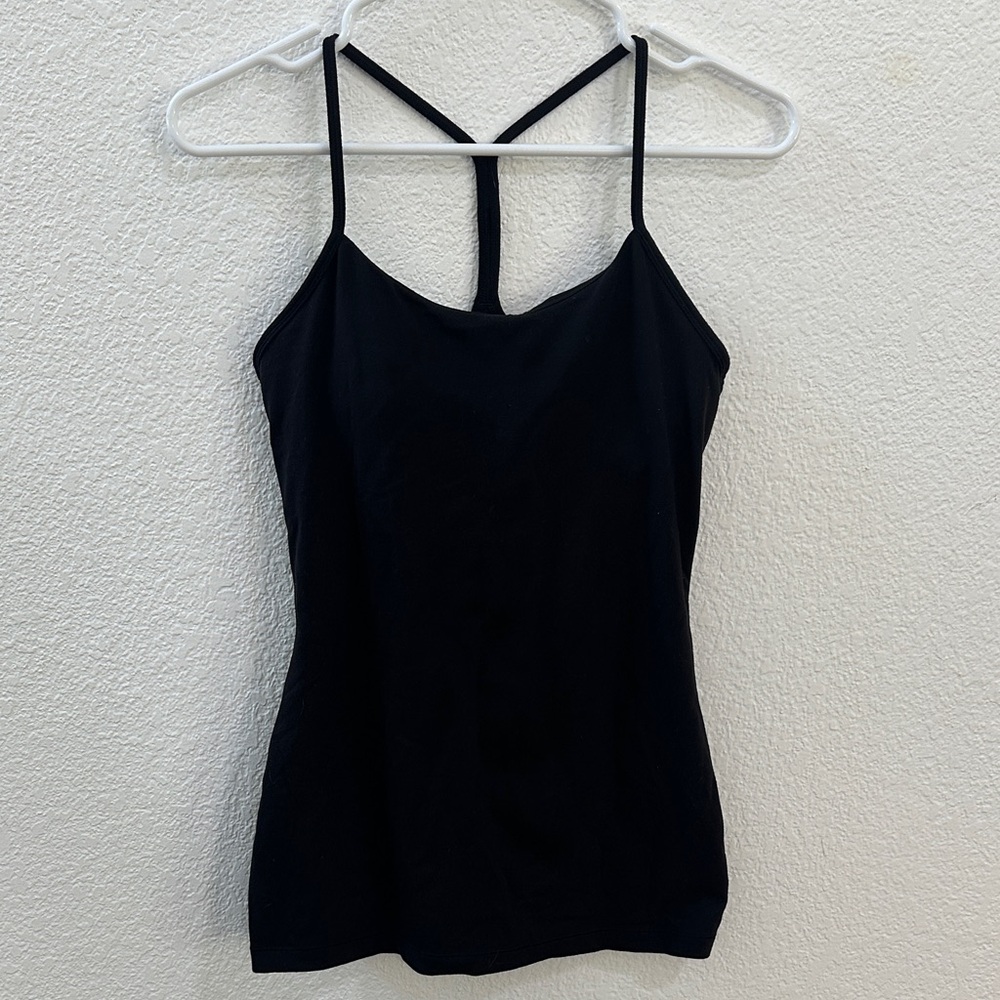 Black Lululemon Razorback Tank Top